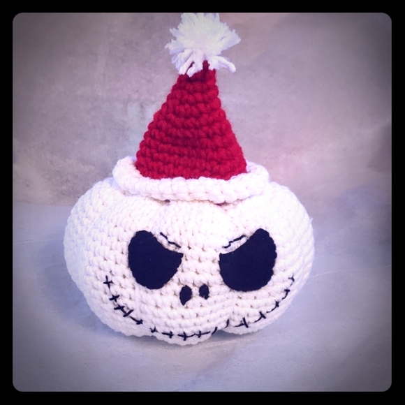 Other - *NEW* 🧵Handmade Crocheted Santa Jack Pumpkin